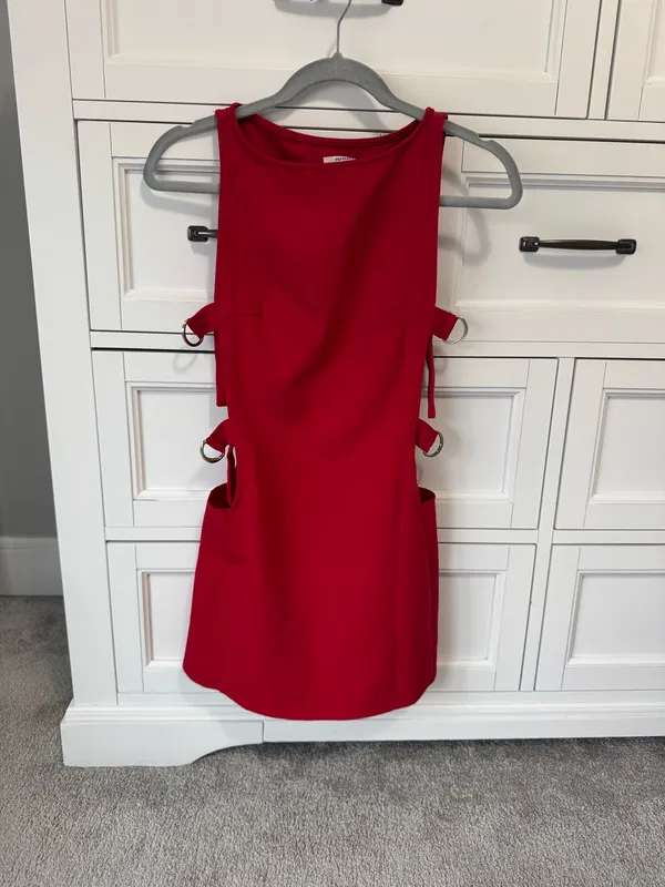 Peppermayo Dress Mini Red Belted - Image 3