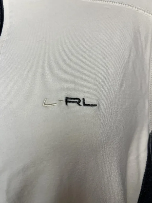 Lauren Ralph Lauren Jacket Womens Small White Gray Hooded Full Zip Activewear - Image 4