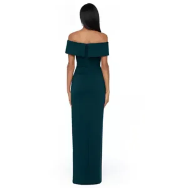 Xscape Formal Evening Gown Sz 4 Green Wedding Guest Party Mother of Bride Prom - Image 2