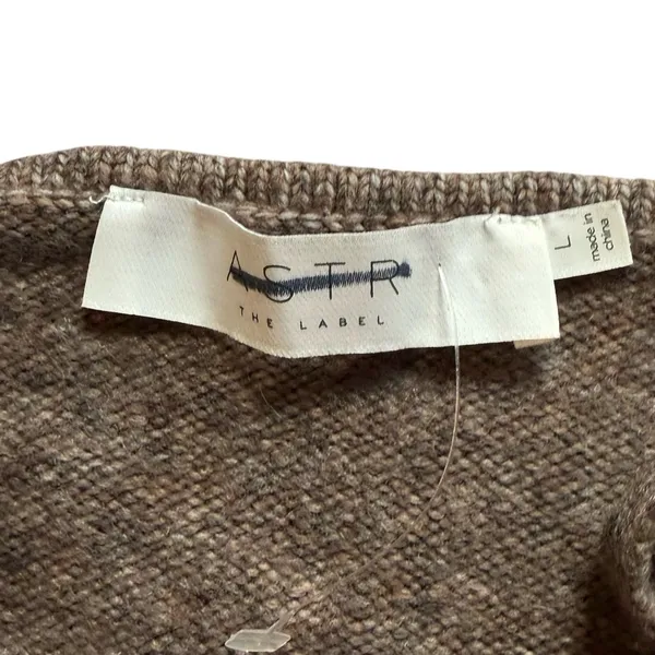ASTR the Label Wool Blend Brown Knit Tank‎ Sz L - Image 5