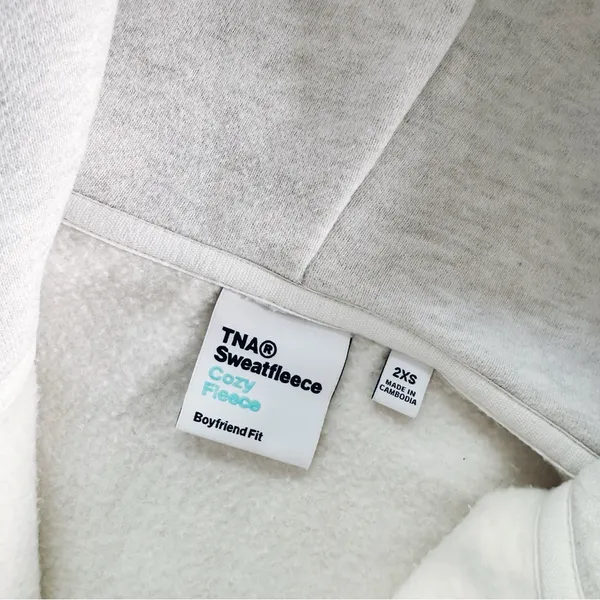 Aritzia TNA Women’s Sweatfleece Cozy Fleece Boyfriend Fit Top Zip Up Sweatshirt - Image 13