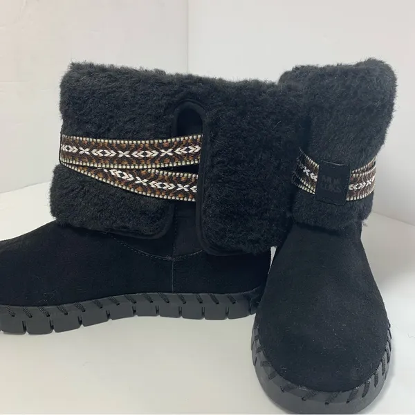 MUK LUKS Women's Black Suede Boots - Size 7‎ - Image 12