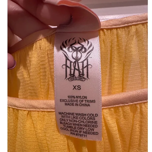 HAH Mad Maxi‎ Dress Lemon Drop Sleeveless Cocktail Wedding Guest Garden Party XS - Image 6
