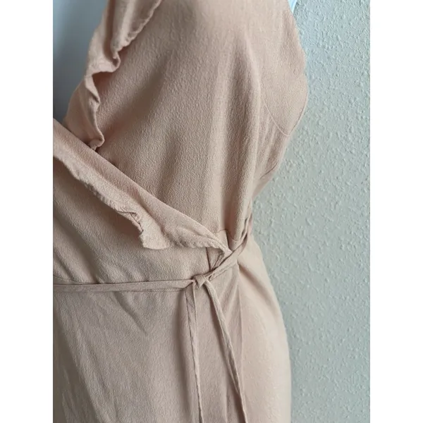 Lovers +‎ Friends Nostalgia Wrap Maxi Halter dress Pink Small Revolve - Image 3