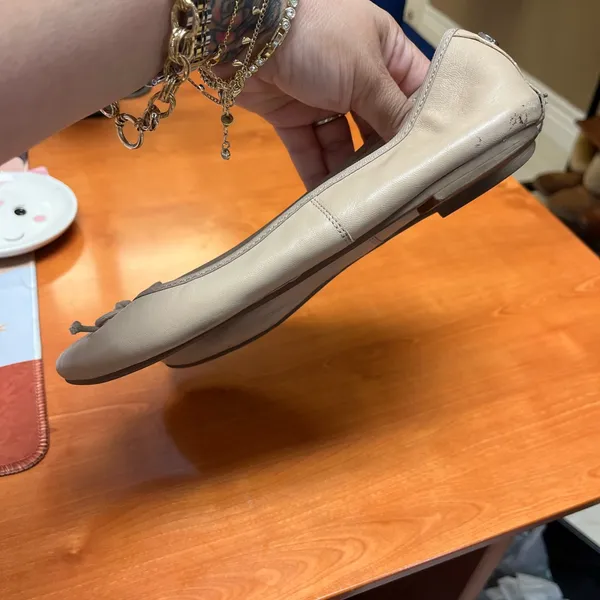 Sam‎ Edelman Circus Taupe Beige Leather Ballet Flats – Size 6.5 - Image 8