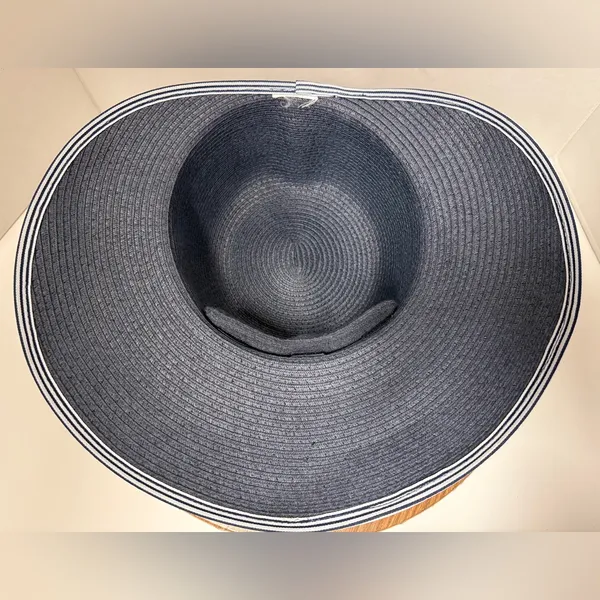 Lands’ End Women’s Facesaver Navy Sunhat READ Description !!! - Image 6