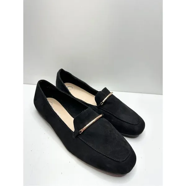 Journee Collection Loafer Womens Size‎ 10 Black Slip On Casual Shoes - Image 2