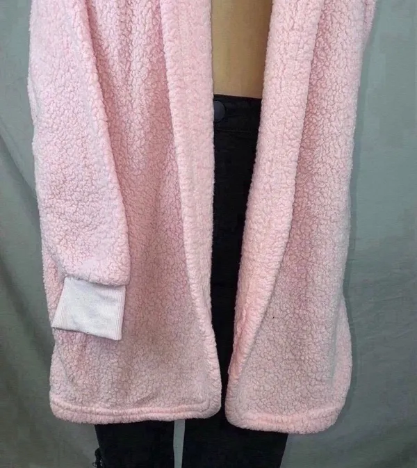 Hooded Cardigan Pink - Image 2