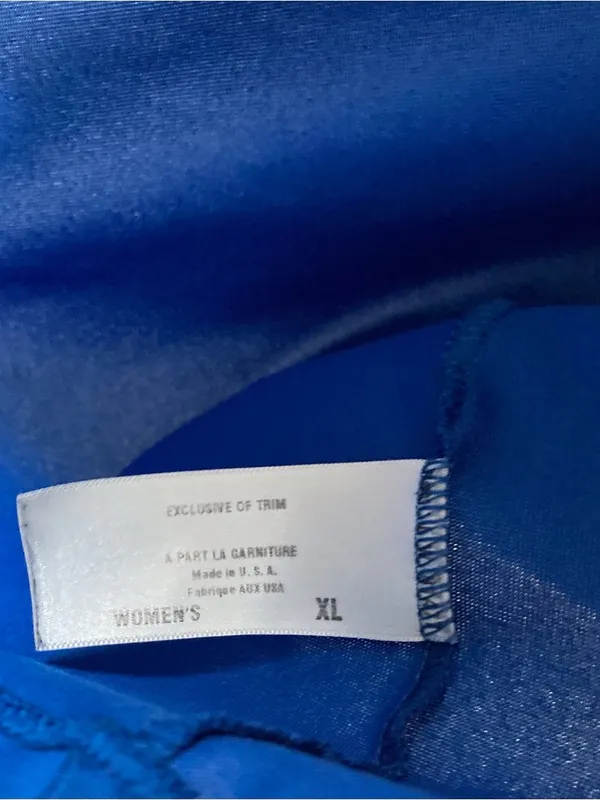 Patagonia Women's Tank Top Royal Blue XL - Image 9