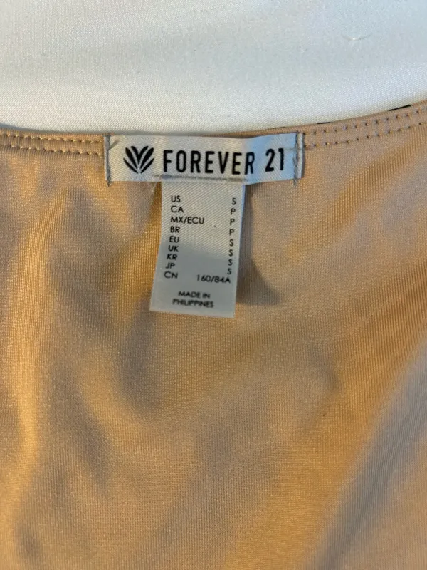 Forever 21 Cheetah Square Neck Crop Top - Image 3
