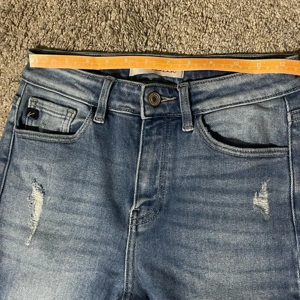 Kancan 27/7 Women’s Distressed Blue Jeans - Image 4