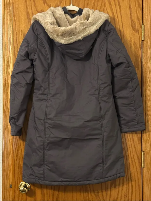 Hoodlum Women's Gray Insulated 2 in 1 Hooded Long Puffer Coat - NWT - Size L - Image 2