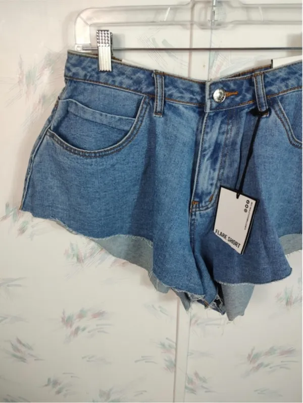 Almost Famous Flare Jean Shorts NWT - Image 2