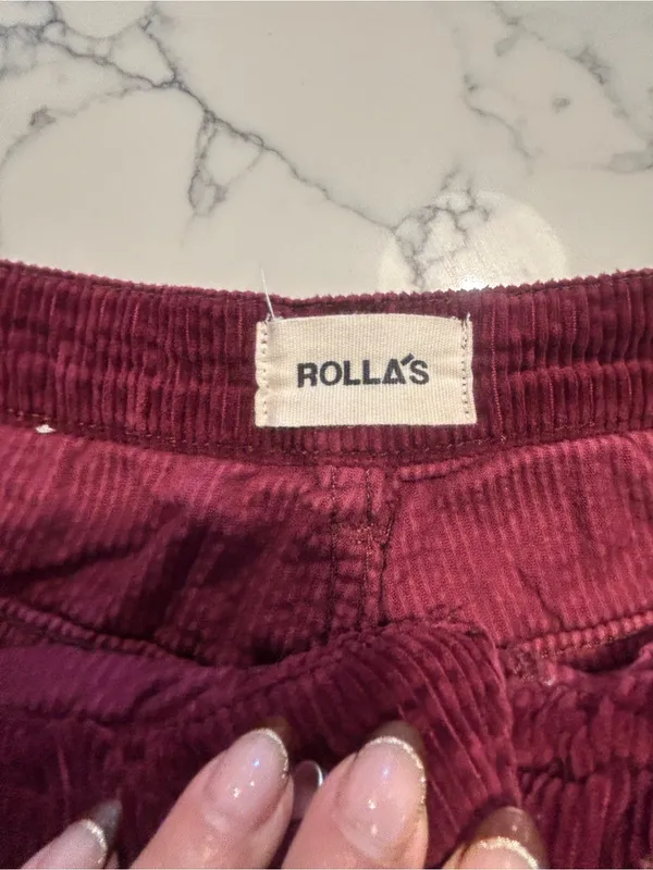 Rollas East Coast Flare Bordeaux Cord size 28 - Image 3
