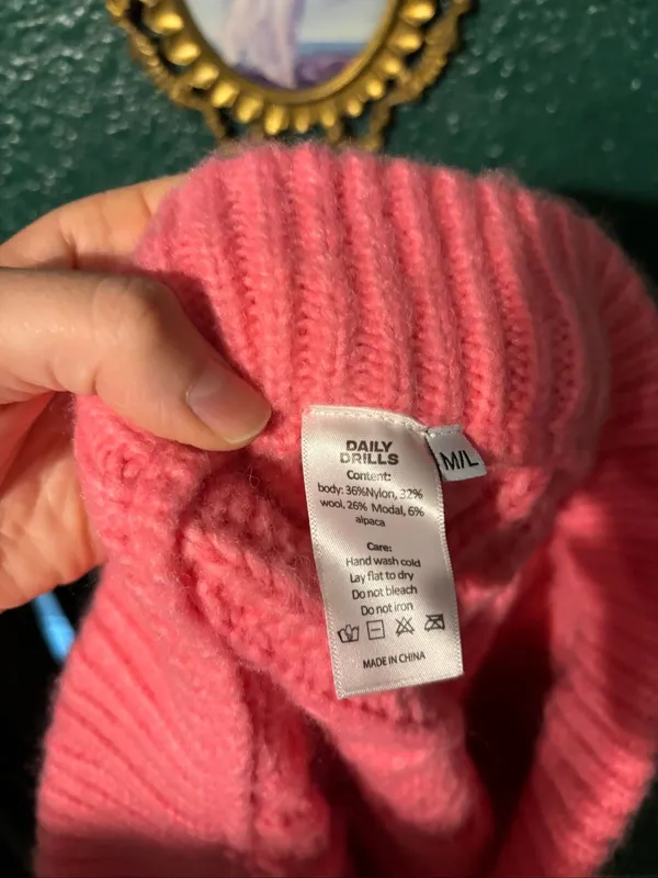 Daily Drills High Rise Pink Knit Shorts Sz Medium/Large - Image 3