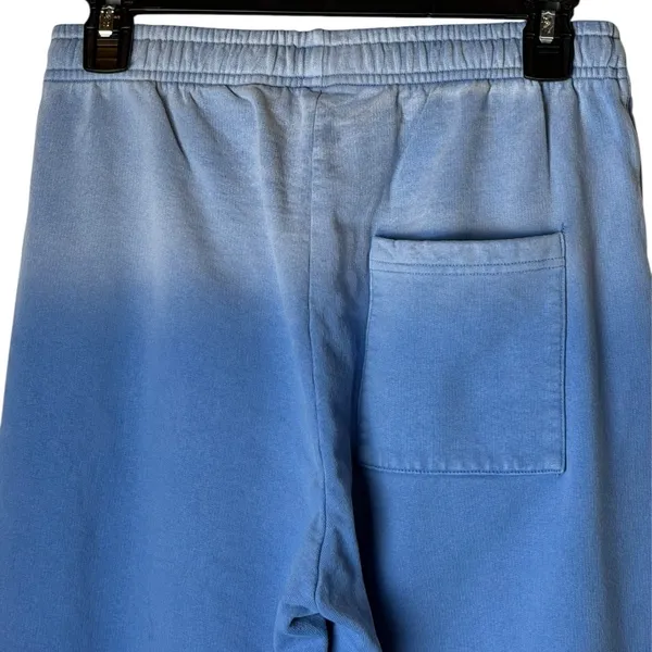 Sporty‎ & Rich Sweatpants Women Small Blue Logo Dip Dye Ombre Joggers Streetwear - Image 5
