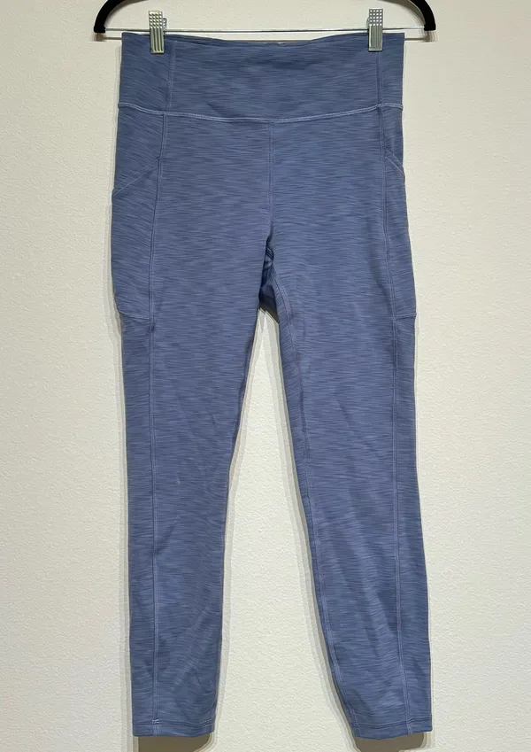 Lululemon Invigorate High Rise Tight 25” Heathered Water Drop Gym Running Size 8 - Image 3