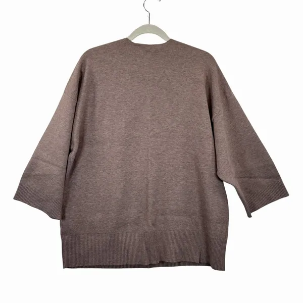 Wilfred Free Womens Sweater Brown Souvenir Oversized V Neck Pullover Size 2 - Image 3