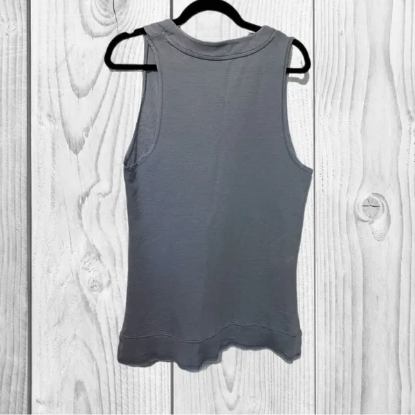 Free People‎ Gray Ribbed Relaxed Tank Top - Image 7
