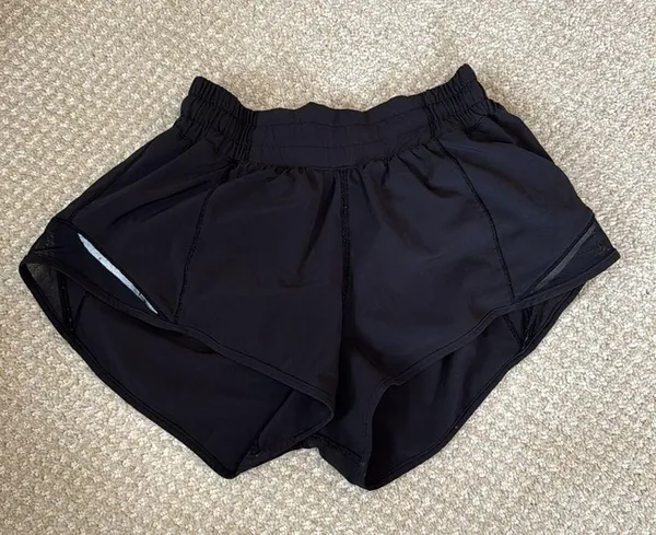 Black Hotty Hot Low-Rise Lined Shorts 2.5” - Image 2