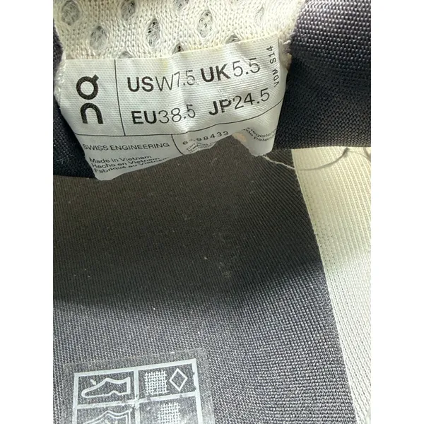 On Cloudmonster Running Shoes Women Size 7.5 White Grey CloudTec Sneakers - Image 12
