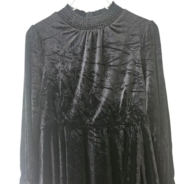 Baltic Born Tina Velvet Short Dress Black XL New‎ with Tag Long Sleeve - Image 5