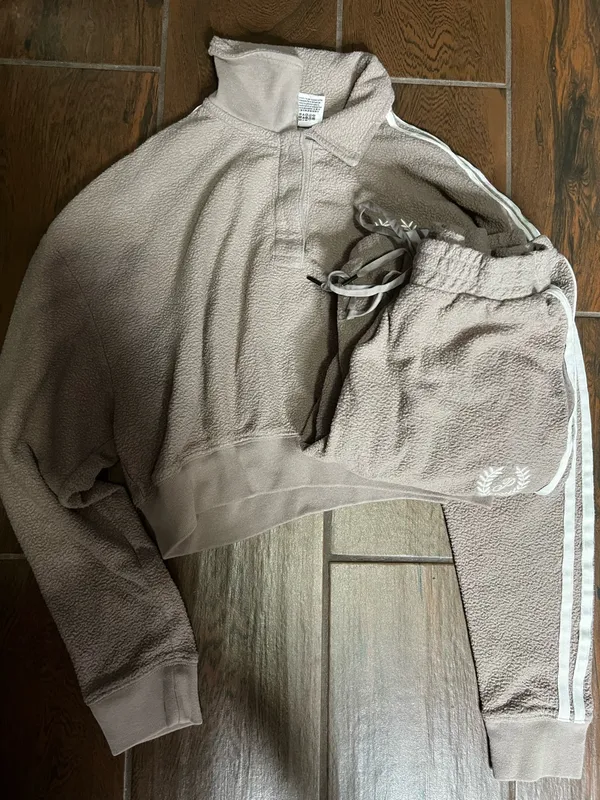 Victoria’s Secret PINK Neutral Beige Teddy Bear 🧸 Tracksuit Set Womens Small - Image 8