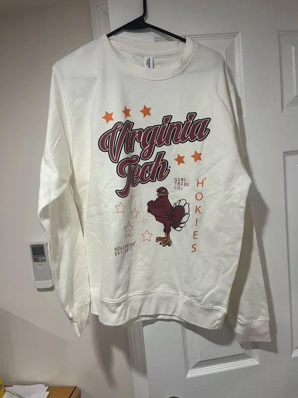 NWT Girl Tribe Co Virginia Tech Crewneck Sweatshirt - Image 2