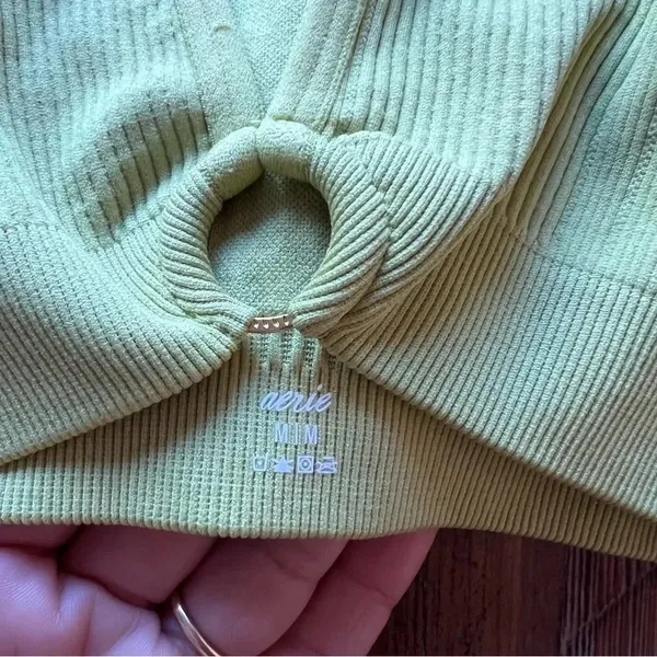 Aerie Seamless Ring Plunge Bralette Size Medium - Image 4