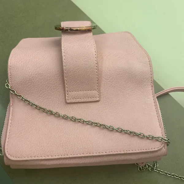 Wet Seal Bag Pink Crossbody Bag with Multicolor Ring-like new - Image 7