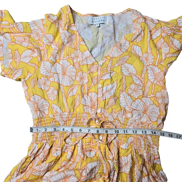 Margaux Riviera Yellow Floral Midi Dress‎ - Image 4