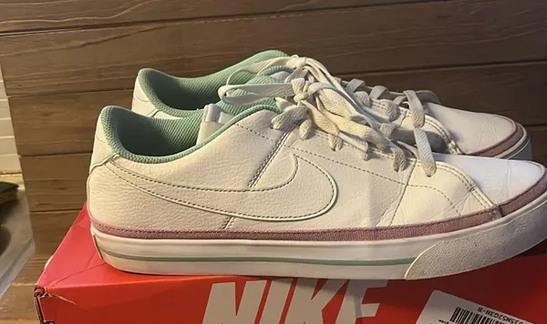 Nike Women's Nike court legacy white / fushia size 11.5 - Image 4
