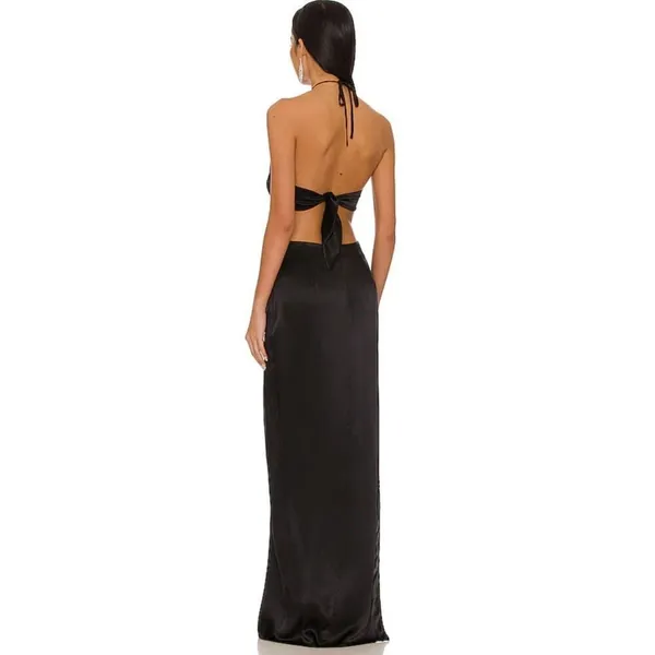 Amanda Uprichard X Revolve Celosia Gown in Black‎ Size: L - Image 10