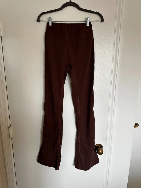 Amazon Brown Athletic Flare Leggings Long - Image 2