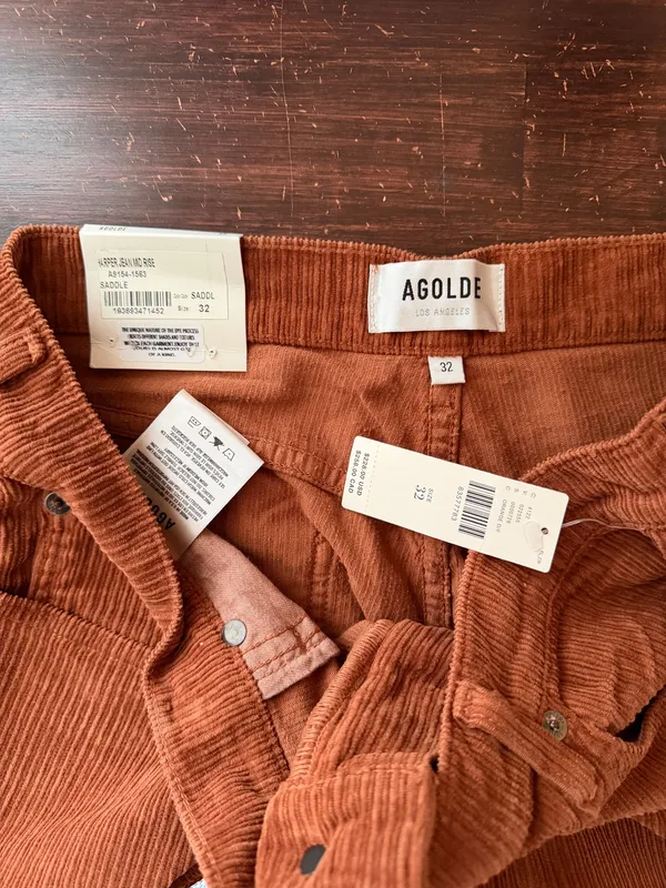 NWT Agolde Harper Mid Rise Corduroy Jeans - Image 6