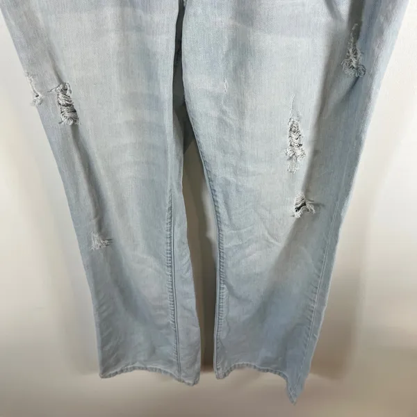 American‎ Eagle Outfitters Womens Jeans Light Wash Distressed Boyfriend Size 8 - Image 3