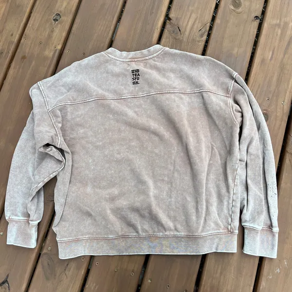 OneTeaspoon Sweatshirt‎ Crewneck Jumper Peace Retro Boho Oversized Small - Image 4