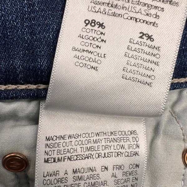 MOTHER Denim The Insider Crop Jeans Double Trouble Wash Mid Rise Size 25 - Image 11