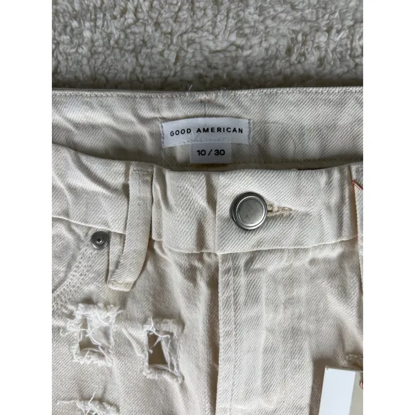Good American Womens Jeans Size 10 Good 90s Laser Cutout Jean Straight‎ L… - Image 4