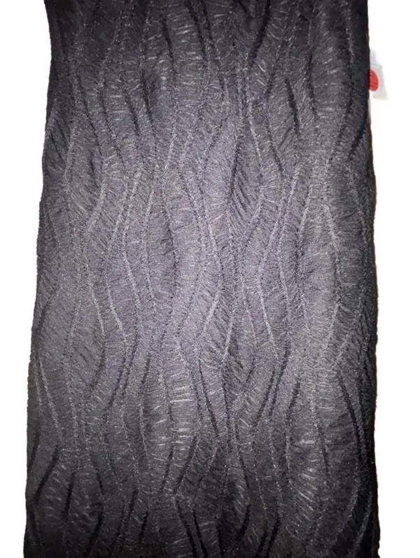 NWT Iris Black Textured Ripple Midi Dress Small - Image 3