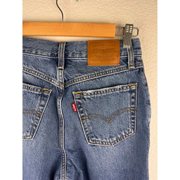 Levi's 80s Mom‎ Jeans Distressed Blue Denim Size 24 High Rise Casual Streetwear - Image 3