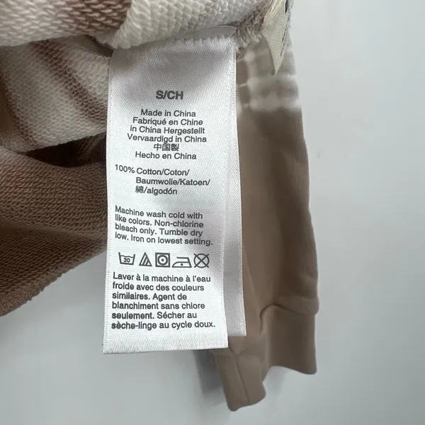 Madewell Resourced Cotton Retro Hoodie Sweatshirt tie dye burnished stone small - Image 5