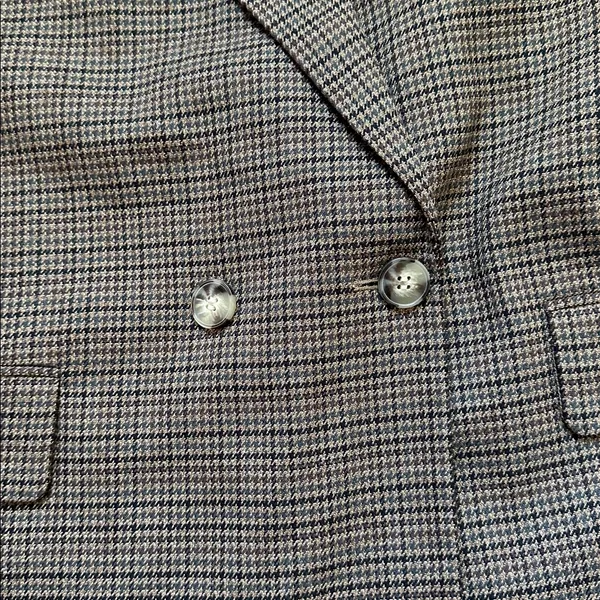 H&M Brown, Black, Tan,‎ Gray Houndstooth Oversized Blazr - Image 4