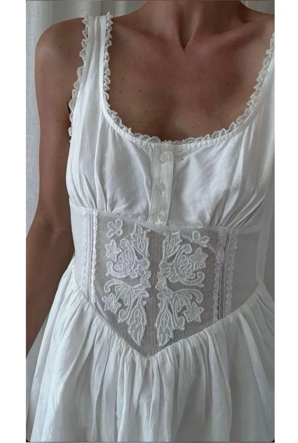 ZARA White Mini Dress - Image 9