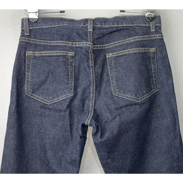 GAP Low Rise Flare Jeans Size 12 Dark Wash Denim Blue Jeans Y2K 2000s Classic - Image 4