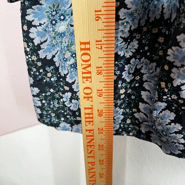J. Crew Womens Blue Ruffle‎ Tie Shoulder Blouse Top Size Medium - Image 7
