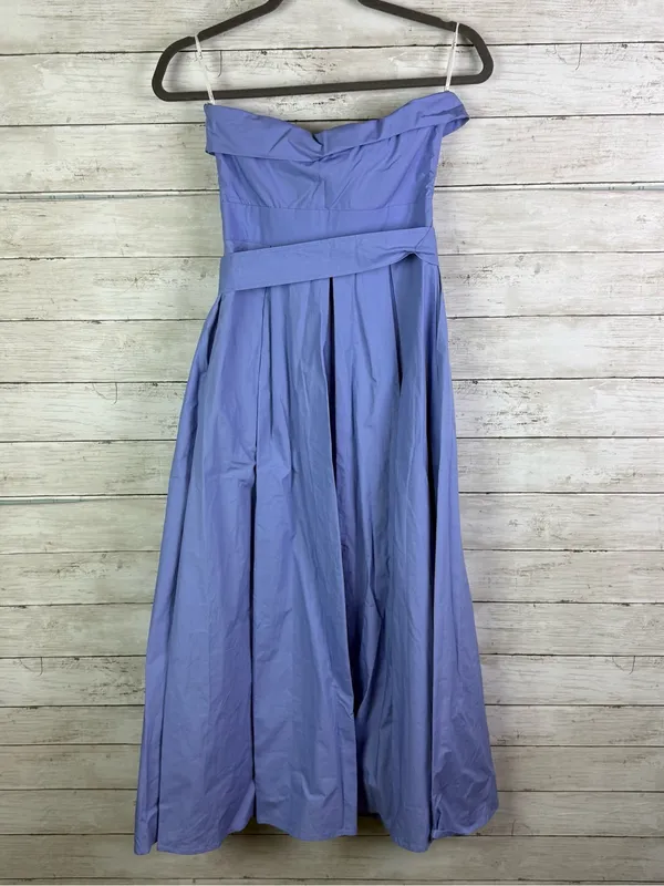 Lulus Trendsetting Choice Periwinkle Strapless Midi Dress With Pockets Size XS - Image 6