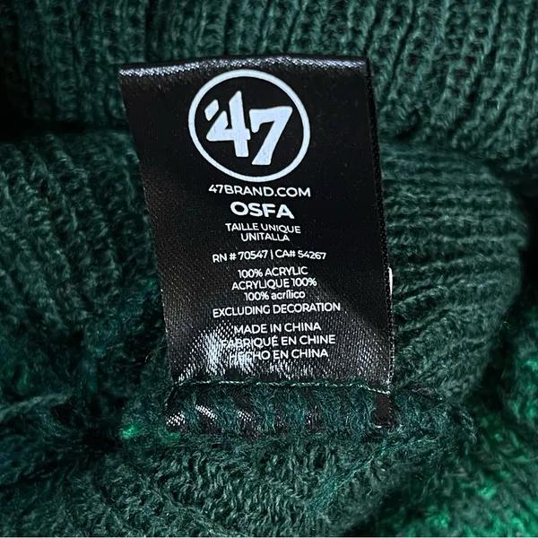 '47 Minnesota Wild Women's Patch Nature Colorblock Pom Beanie Knit Hockey Cuffed - Image 6