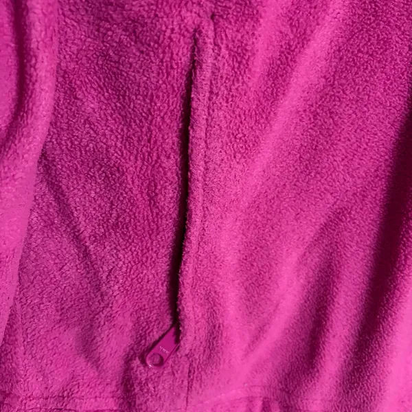 Columbia Womens XL Fleece Jacket Full Zip Colorblock Pink Grey Outdoor Layer - Image 3