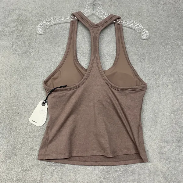 Prana Heliana Racerback Tank Top Womens OS Brown‎ Sleeveless Moisture Wicking - Image 5